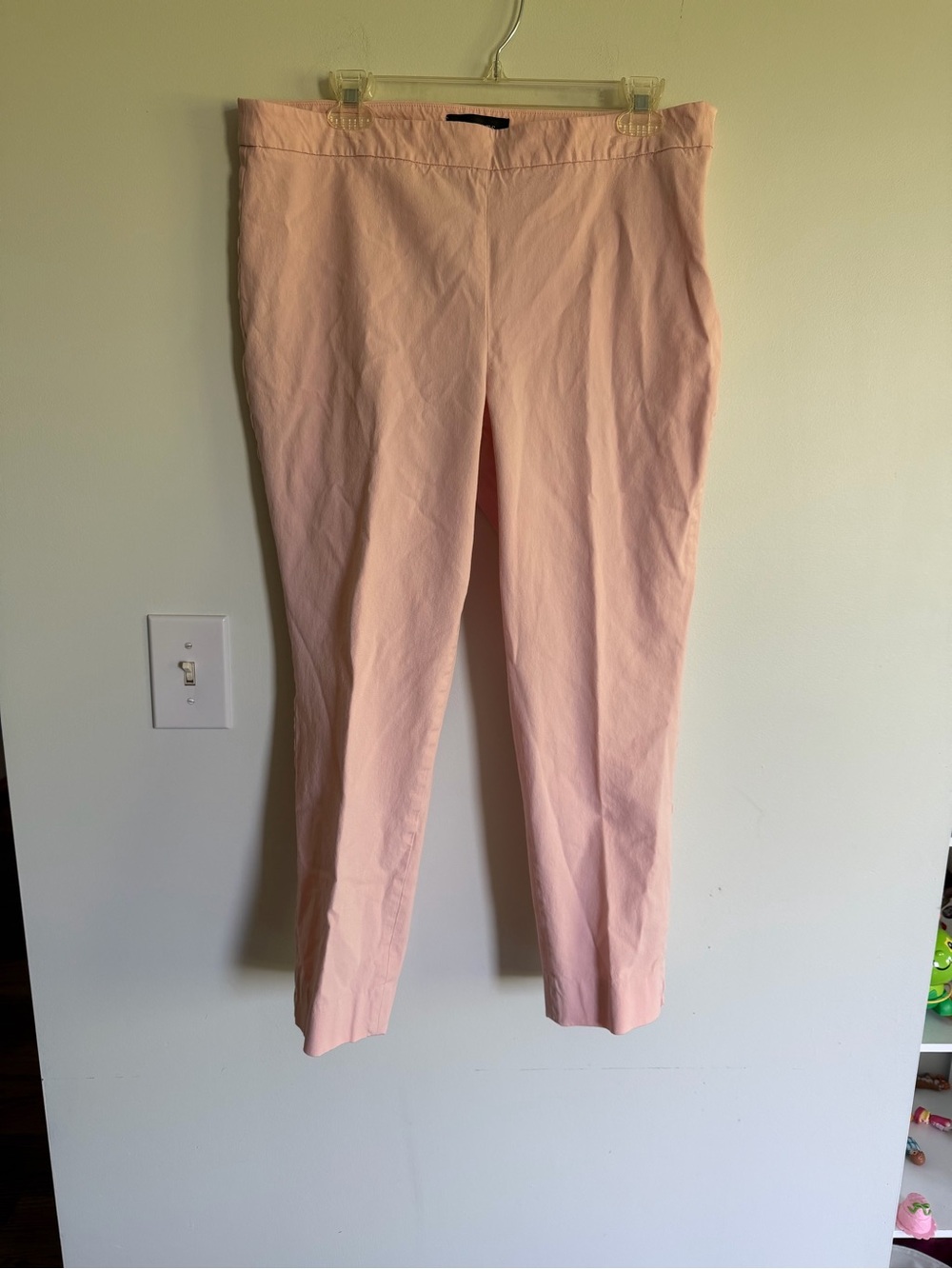 Talbots Chatham Ankle Curvy Light Rose Pink Slim Dress Pants Casual Pastel